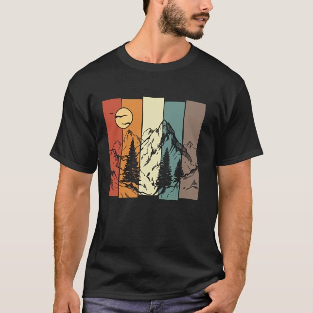Camiseta Floresta da Natureza da Vida Selvagem da Lua Cheia (Frente)