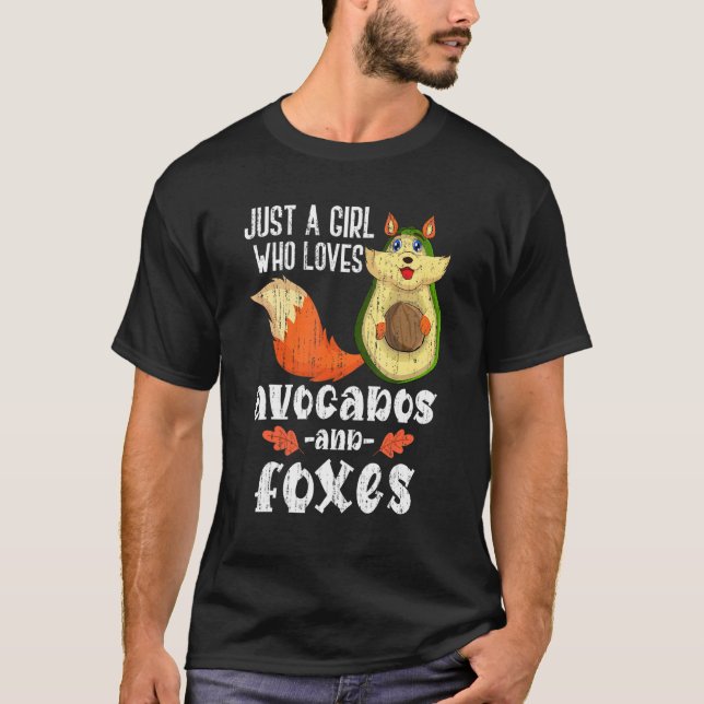 Camiseta Floresta de abacate e gata de animais (Frente)