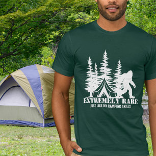 Camiseta Floresta de Acampamento do Pé Grande Extremamente