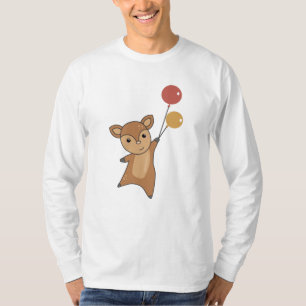 Camiseta Floresta De Animais Curiosos Deer Fawn Para Crianç