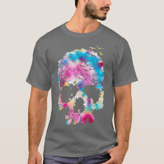 Camiseta Floresta de Arte Florestal Montanha acampada 