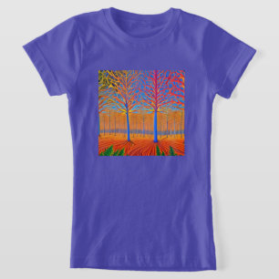 Camiseta Floresta de Arte Moderna e Atormentada