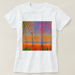 Camiseta Floresta de Arte Moderna e Atormentada