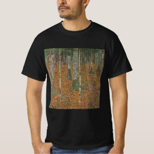 Camiseta Floresta de Bétulas por Gustav Klimt, Arte Novo Vi
