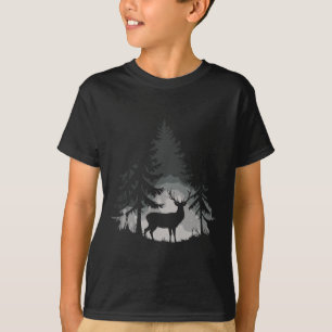 Camiseta Floresta de cervos selvagens vida selvagem naturez