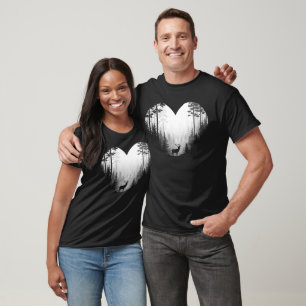 Camiseta Floresta de Cervos Vida Selvagem – Amante da Natur