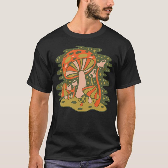Camiseta Floresta De Cogumelos (Frente)