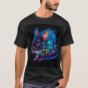 Camiseta Floresta de Cogumelos de Mouse Fantasy