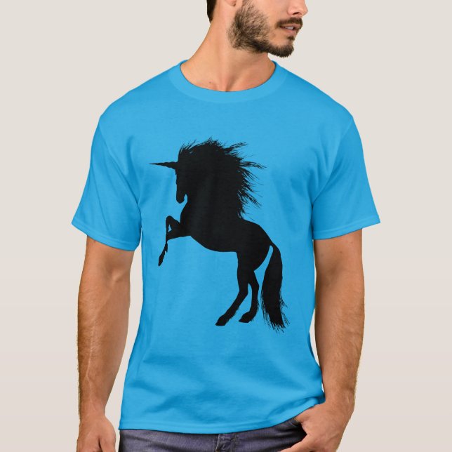 Camiseta Floresta de Fantasia Negra e Orna Silhoun (Frente)