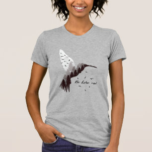 Camiseta Floresta de Hummingbird