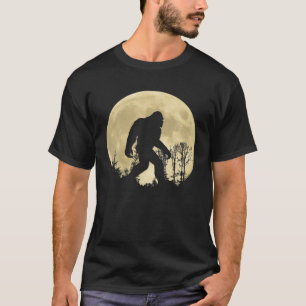 Camiseta Floresta de Lua Cheia Engraçado Sasquatch Pé-Grand