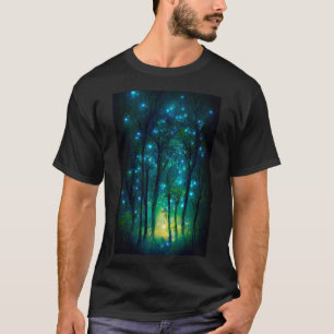 Camiseta floresta de pirilampos