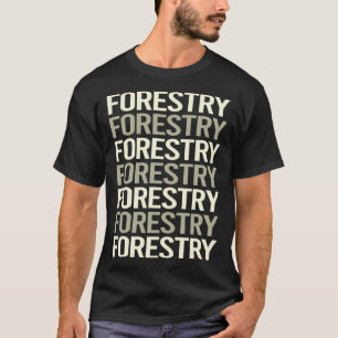 Camiseta Floresta de Texto Branco