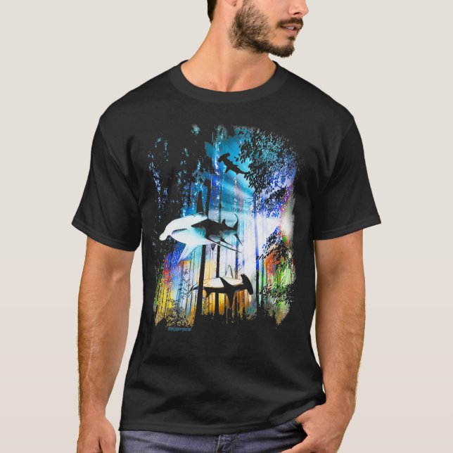 Camiseta Floresta de Tubarões Hammerhead (Frente)