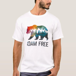Camiseta Floresta de Urso de Caminhada Livre