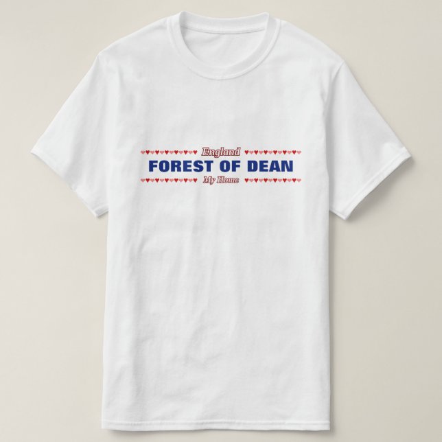 Camiseta FLORESTA do DECANO - minha casa - Inglaterra; (Frente do Design)