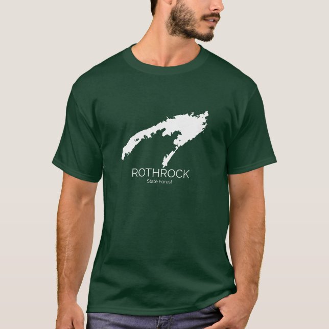 Camiseta Floresta do estado de Rothrock - homens de Forest (Frente)
