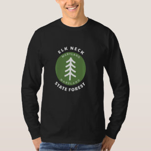 Camiseta Floresta do Estado do Pescoço Elk Maryland MD Fore