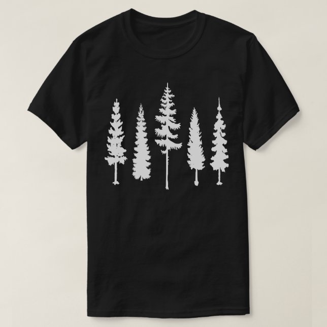 Camiseta Floresta dos pinheiros (Frente do Design)