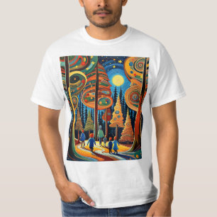 Camiseta Floresta Encantada em Lua