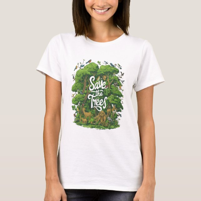 Camiseta Floresta Encantada Viva (Frente)
