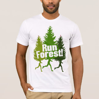 Camiseta Floresta engraçada do funcionamento do Outdoorsman