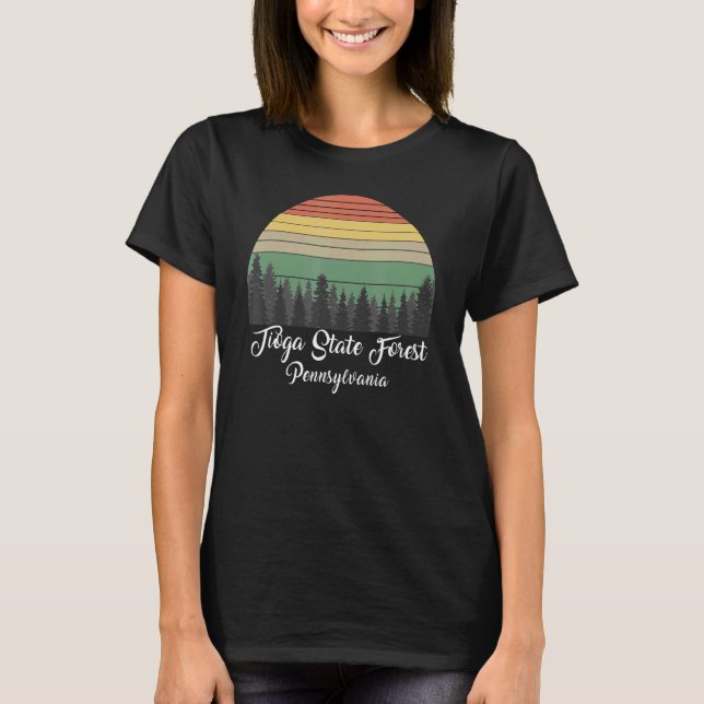 Camiseta Floresta Estadual de Tioga (Frente)