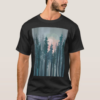 Camiseta Floresta Geométrica
