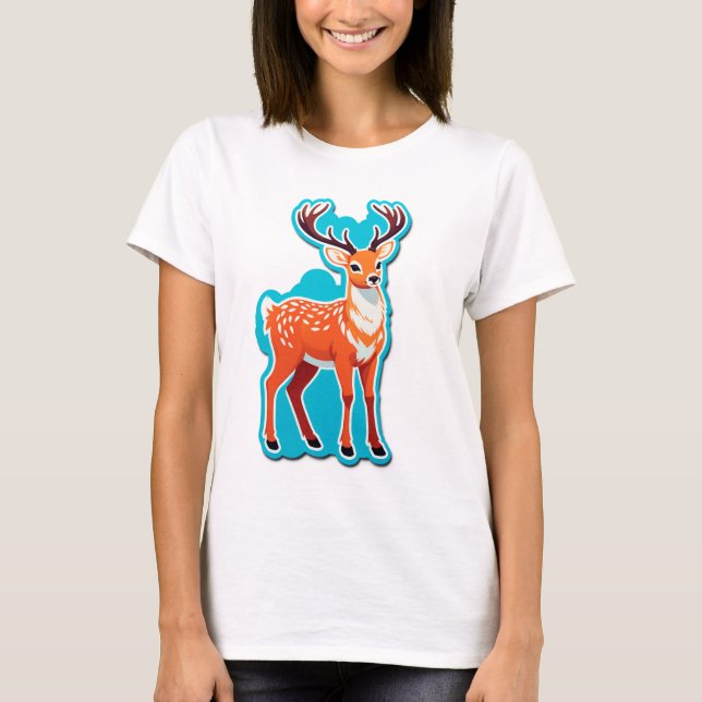 Camiseta Floresta Mágica dos Cervos (Frente)