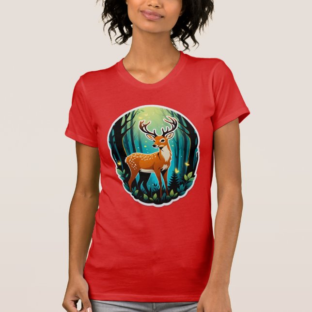 Camiseta Floresta Mágica dos Cervos (Frente)
