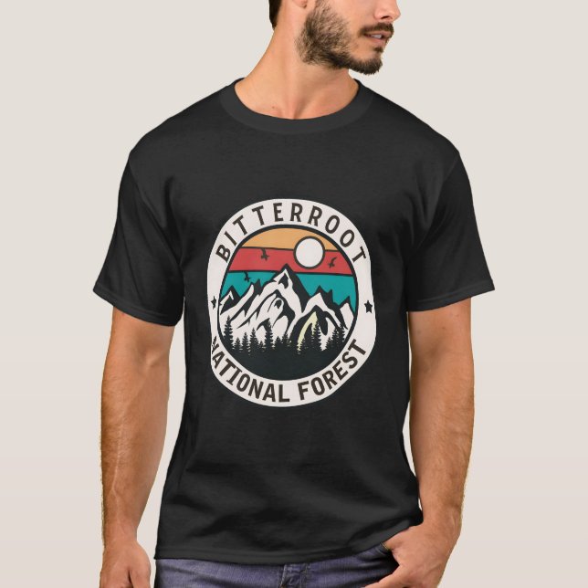 Camiseta Floresta nacional bitterroot (Frente)