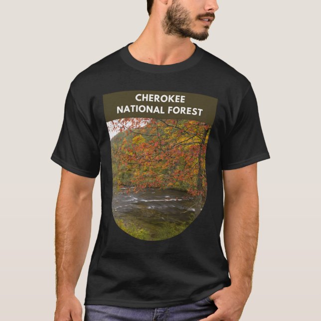 Camiseta Floresta Nacional Cherokee - Tennessee (Frente)