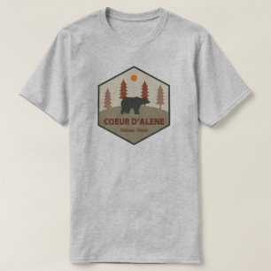 Camiseta Floresta Nacional Coeur D'Alene Urso