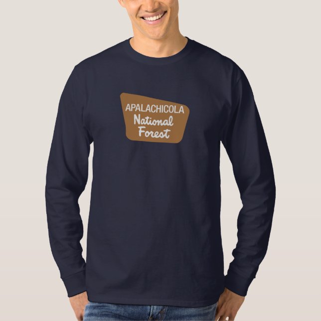 Camiseta Floresta nacional de Apalachicola (sinal) (Frente)