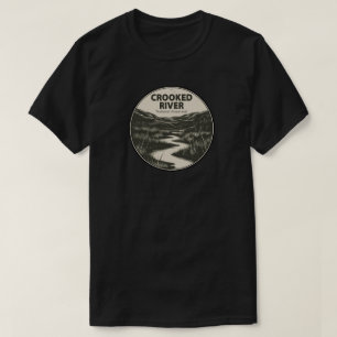 Camiseta Floresta Nacional de Crooked River Oregon Córrego