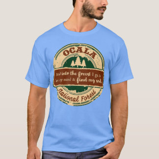 Camiseta Floresta Nacional de Ocala E na floresta eu vou