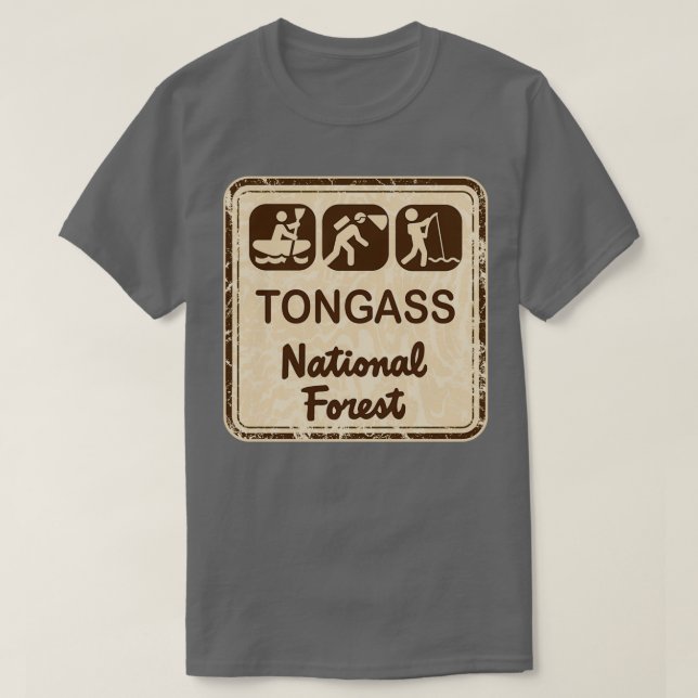 Camiseta Floresta Nacional de Tongass (Frente do Design)