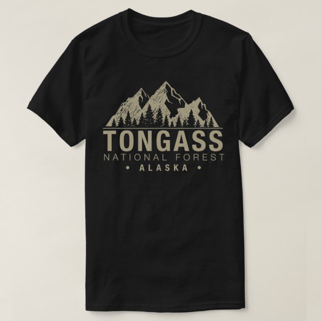 Camiseta Floresta Nacional do Alasca Tongass (Frente do Design)