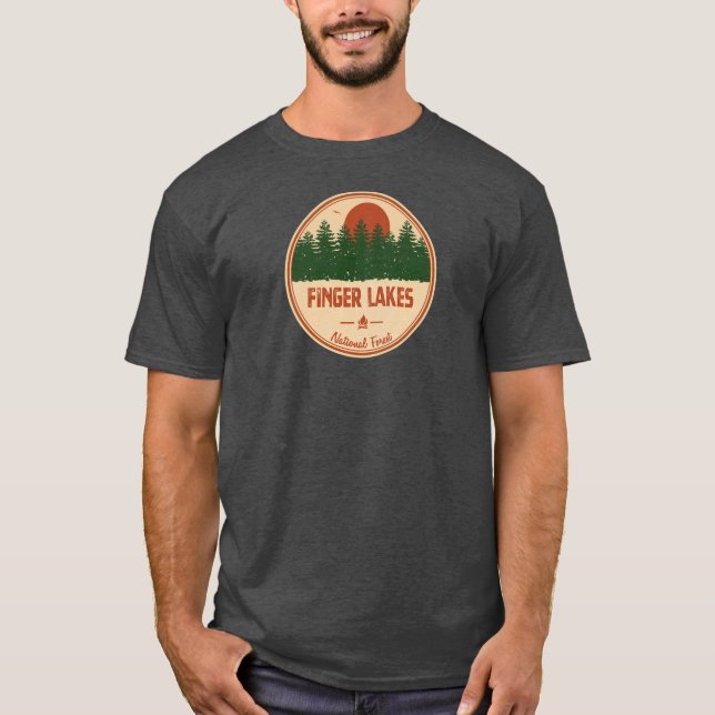 Camiseta Floresta Nacional dos Lagos Dedos (Frente)