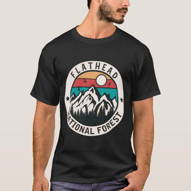 Camiseta Floresta Nacional Flathead (Frente)
