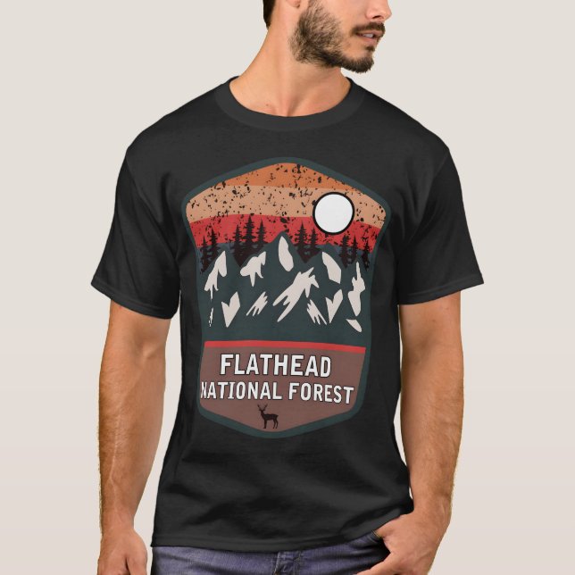 Camiseta Floresta Nacional Flathead (Frente)