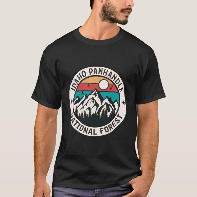 Camiseta Floresta Nacional Idaho Panhandle (Frente)