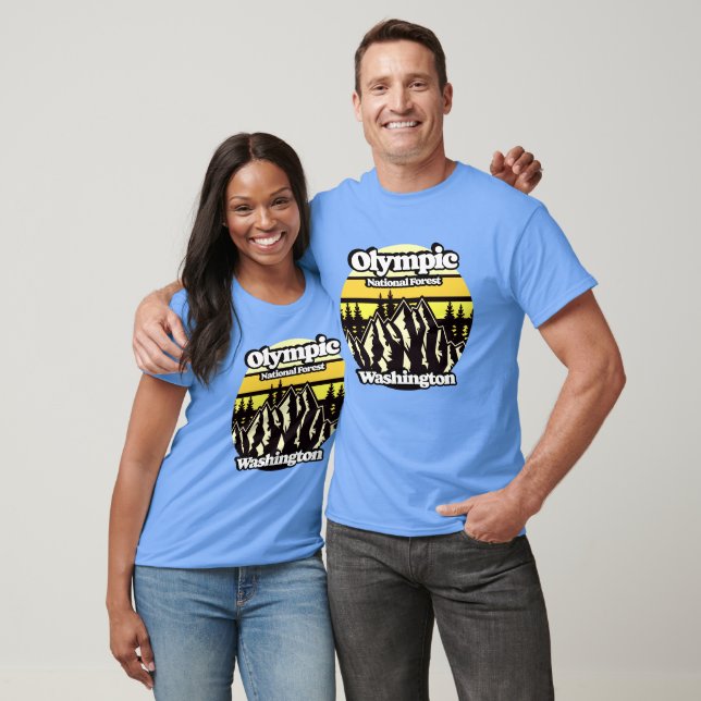 Camiseta Floresta Nacional olimpiadas, Washington (Unissex)