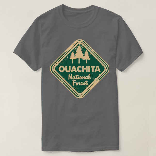 Camiseta Floresta Nacional Ouachita (Frente do Design)