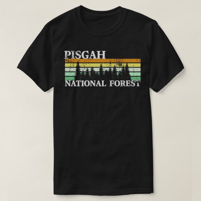 Camiseta Floresta Nacional Pisgah 1 (Frente do Design)