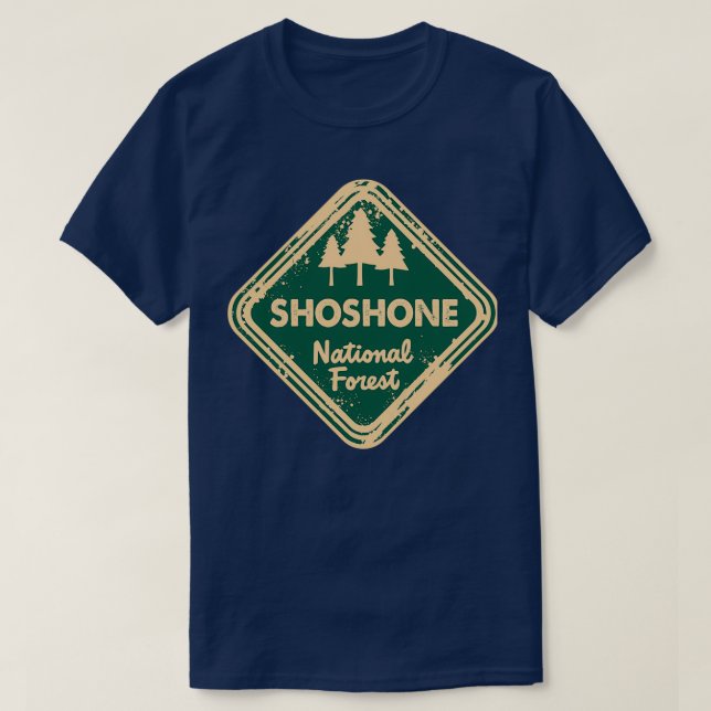 Camiseta Floresta Nacional Shoshone (Frente do Design)