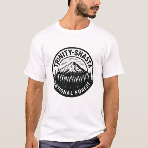 Camiseta Floresta Nacional Trinity-Shasta - Crachá Emblem