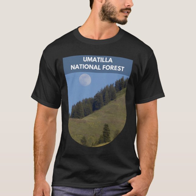 Camiseta Floresta Nacional Umatilla - Oregon, Washington (Frente)