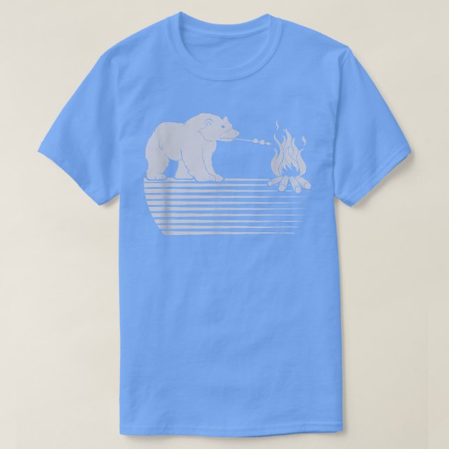 Camiseta Floresta Natural Irônica Urso Irônico Grelha (Frente do Design)