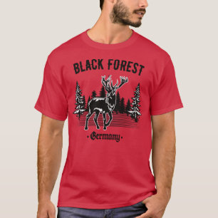 Camiseta Floresta Negra Alemanha Veada com Árvores